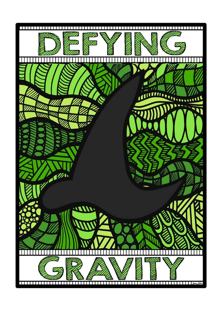 Coloring Broadway Wicked"Defying Gravity" Sticker Collection - Set of 4 Coloring Broadway Stickers Inspired by Wicked, die-Cut, Bubble Free Vinyl. (3" x 3" - Set of 4) - Image 2